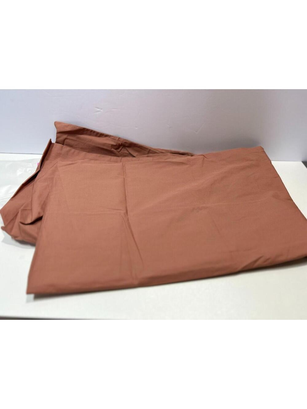 Quince Organic Percale King Sham Set – Clay (2 Shams) - Picture 3 of 4